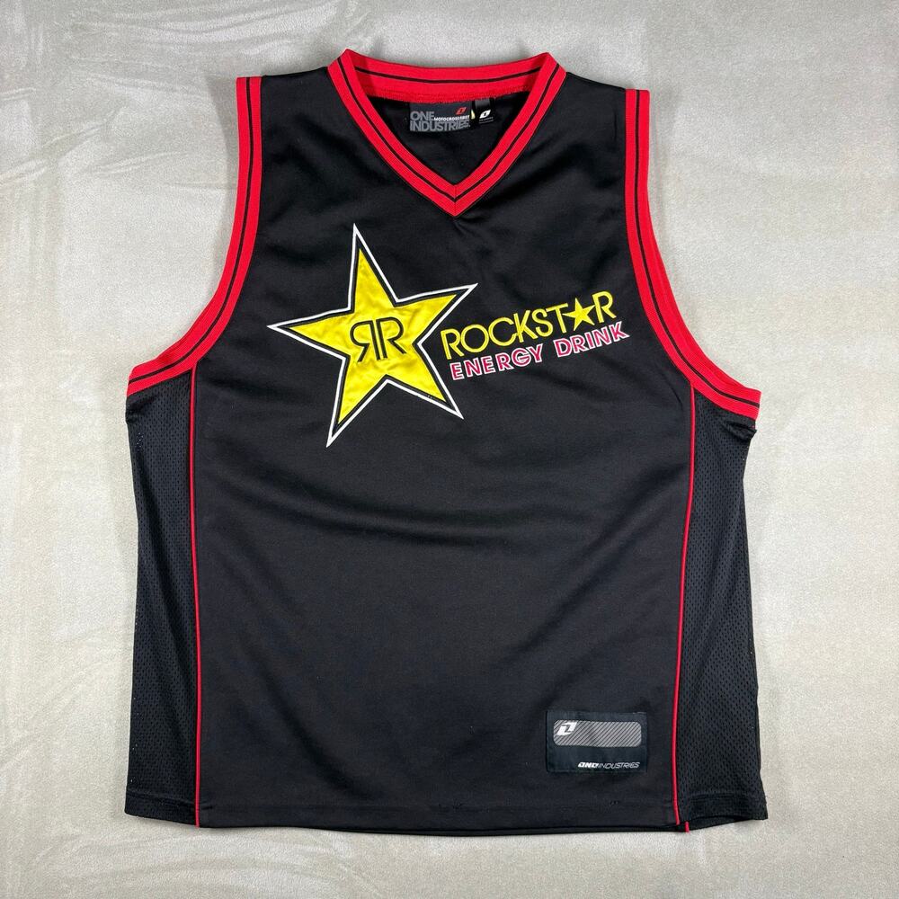 One Industries Rockstar Energy Drink 69 Motocross Jersey Tank Top XXL‎ Black
